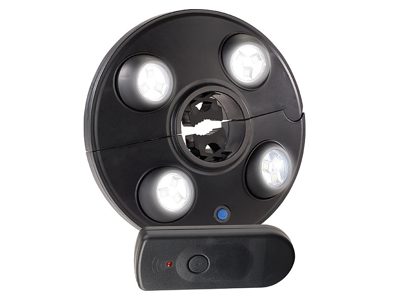 LED-Schirmleuchte mit 4 dreh-& dimmbaren Spots, 200 lm, Fernbedienung LED-Schirmleuchte mit 4 dreh-& dimmbaren Spots, 200 lm, Fernbedienung