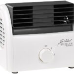 Leiser Mini-Tischventilator, Walzen-Technologie, 2 Stufen, bis 35 Watt