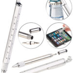 7 in 1 – Kugelschreiber mit Touchpen, Schraubendreher, Lineal & mehr