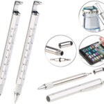 7in1-Kugelschreiber mit Touchpen, Schraubendreher & mehr, 2er-Set
