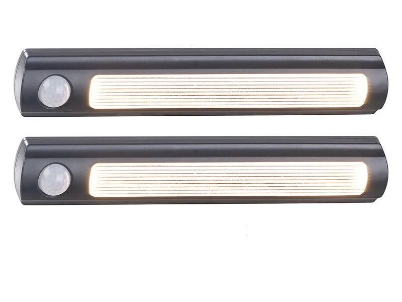 2er-Set LED-Schrankleuchte, PIR- & Lichtsensor, 0,6 W, 25 Lm, 3000 K 2er-Set LED-Schrankleuchte, PIR- & Lichtsensor, 0,6 W, 25 Lm, 3000 K