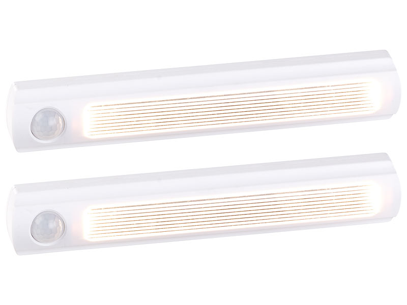 2er-Set LED-Schrankleuchte, PIR- & Lichtsensor, 0,6 W, 25 Lm, 6000 K 2er-Set LED-Schrankleuchte, PIR- & Lichtsensor, 0,6 W, 25 Lm, 6000 K