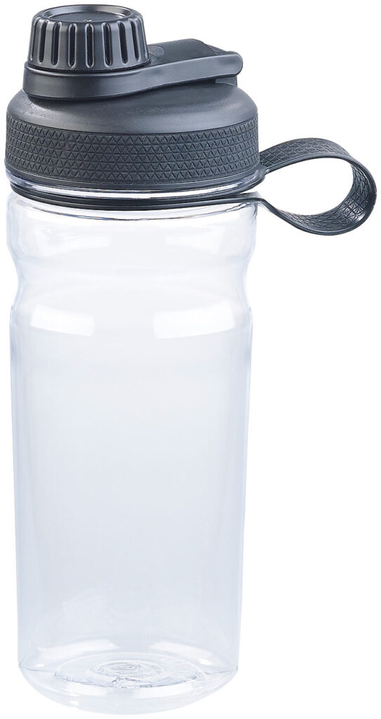 BPA-freie Sport-Trinkflasche, 700 ml, auslaufsicher, transparent
