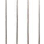 Edelstahl-Gartenfackel „Amor“, rostfrei, 280 ml,110 cm, 4er-Set