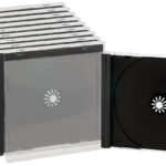 Doppel-CD-Jewel-Boxen im 10er-Set, schwarzes Tray