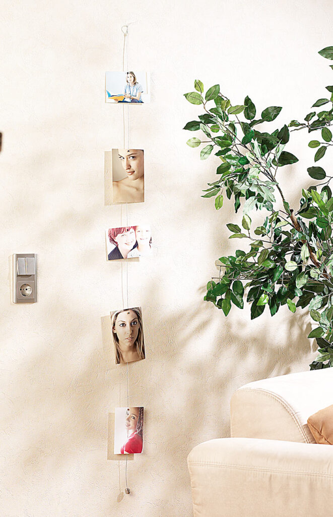 Magnetische Foto-Leine mit 8 Mini-Magneten