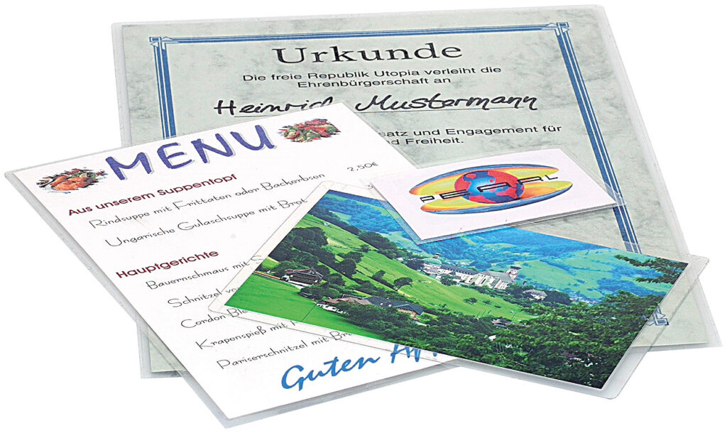 Kalt-Laminiertaschen für 20 Blätter DIN A4 (Sparpack)