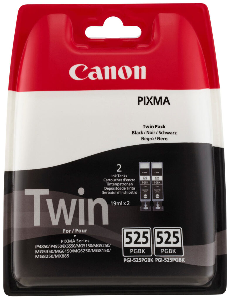 Original Tintenpatronen Twinpack PGI-525PGBK, black Original Tintenpatronen Twinpack PGI-525PGBK, black