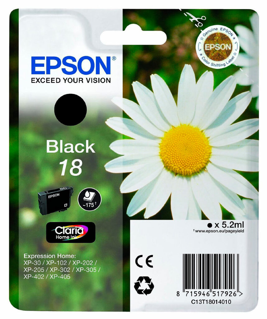 Original Tintenpatrone T1801,black