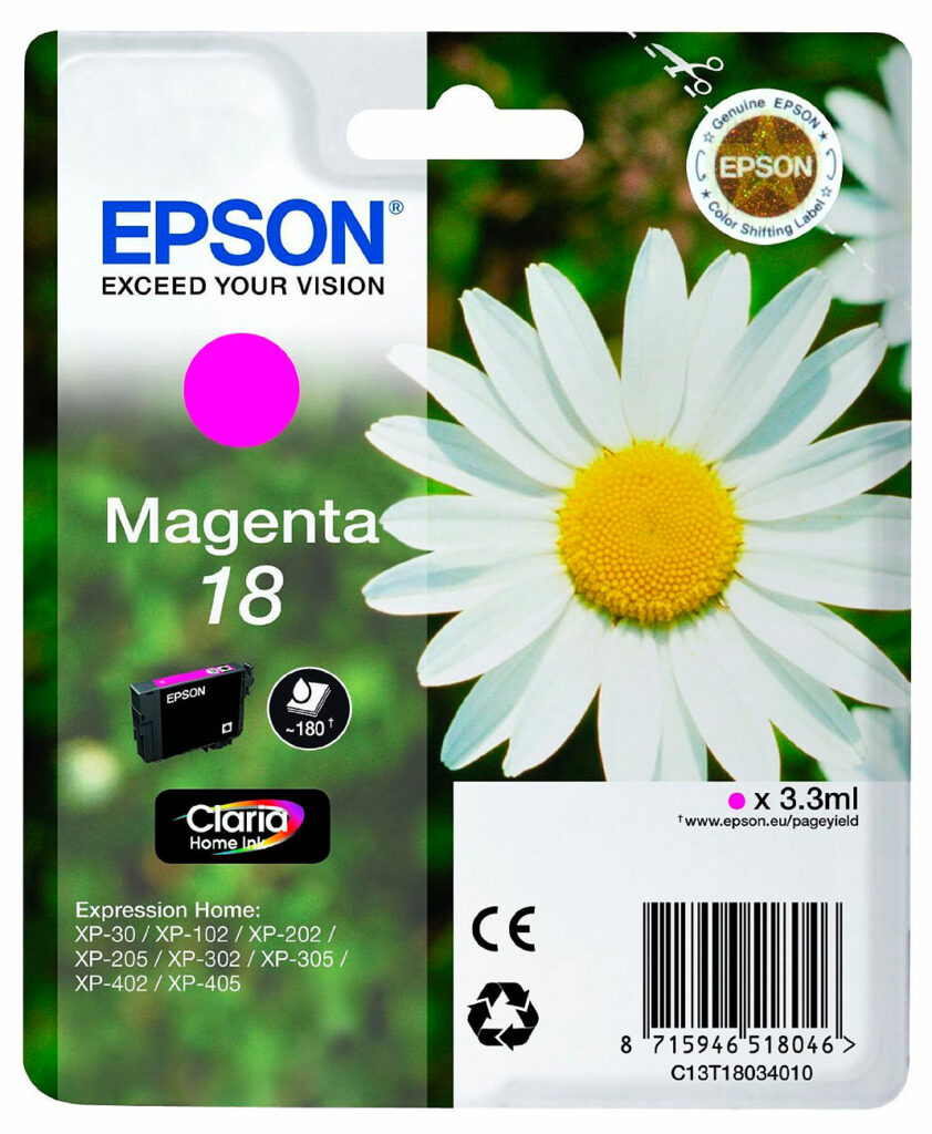 Original Tintenpatrone T1803, magenta
