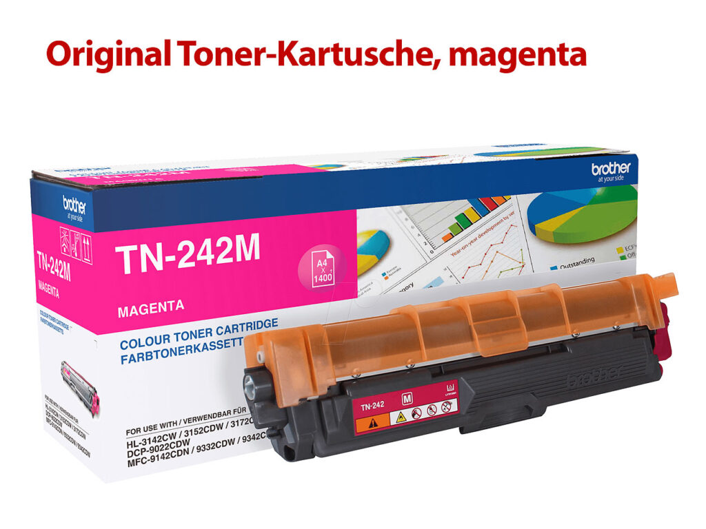 Original Toner-Kartusche TN-242M, magenta