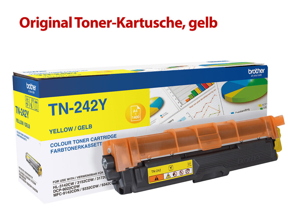 Original Toner-Kartusche TN-242Y, gelb