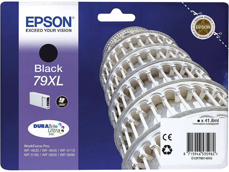 Original Tintenpatrone T7901, 79 XL, schwarz