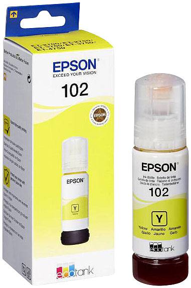 Epson 102, Tinte gelb, Epson C13T03R440, bis zu 6000 Seiten Epson 102, Tinte gelb, Epson C13T03R440, bis zu 6000 Seiten