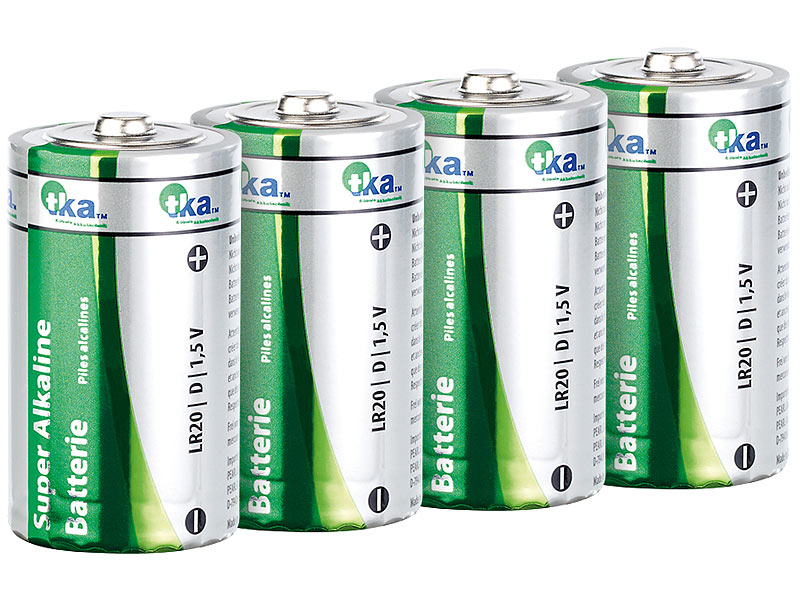 Sparpack Alkaline Batterien Mono 1,5V Typ D im 4er-Pack Sparpack Alkaline Batterien Mono 1,5V Typ D im 4er-Pack