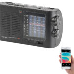Analoger 9-Band-Weltempfängermit Bluetooth, USB, SD, AUX und Akku