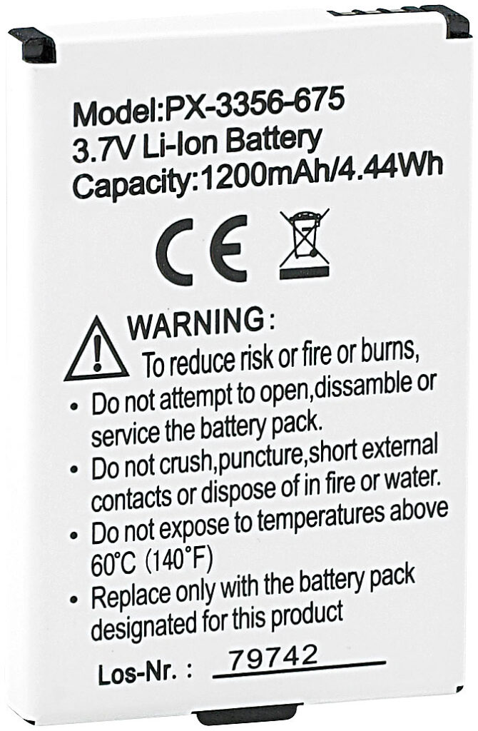 Reserve-Akku 1200 mAh für Notruf-Handy „XL-959“
