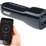 Kfz-USB-Ladegerät mit Standortmarker, Bluetooth, 12/24V, 2x USB, 2,1 A