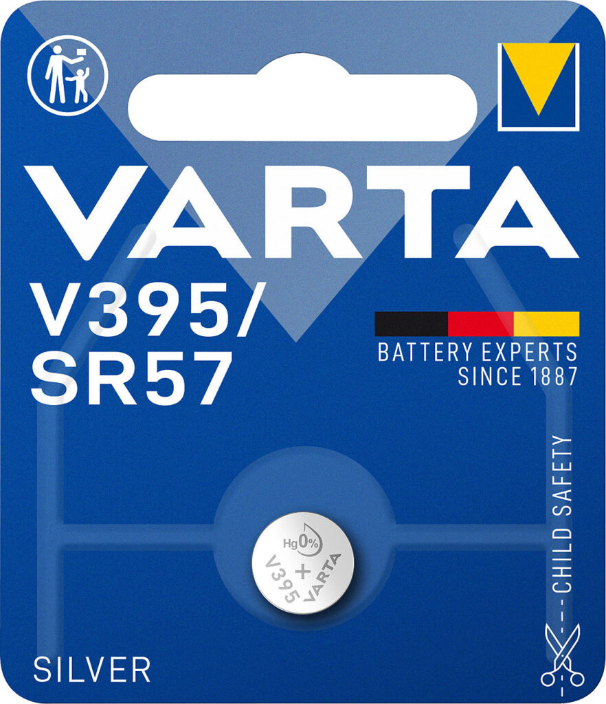 Uhrenbatterie 1,55V Typ V395/SR927/SR57/AG7