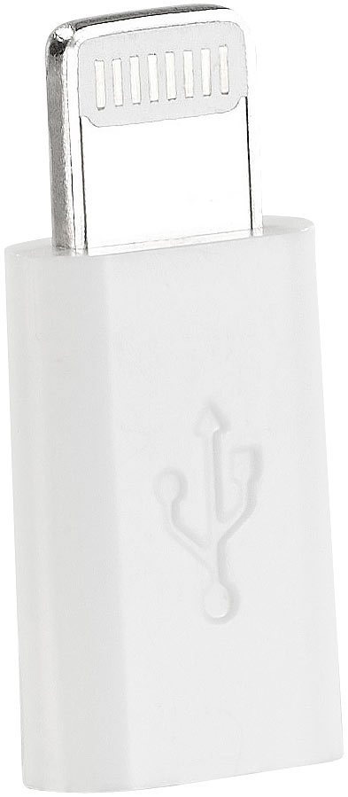 Adapter Micro-USB auf 8-Pin, zum Laden von iPhone 5/6/7/8/10 u.v.m. Adapter Micro-USB auf 8-Pin, zum Laden von iPhone 5/6/7/8/10 u.v.m.