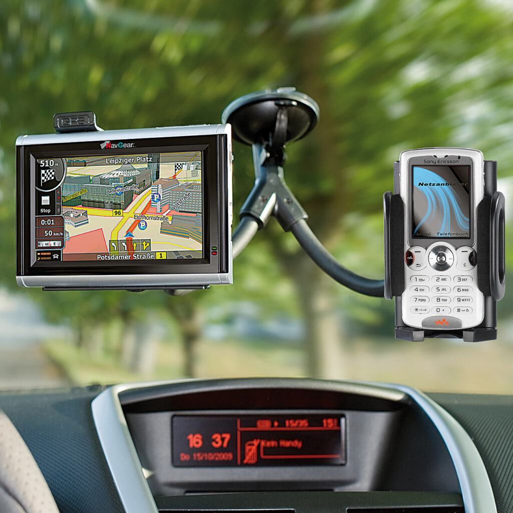 Schwanenhals-Halterung für iPhone/PDA/Handy & NavGear-Navis Schwanenhals-Halterung für iPhone/PDA/Handy & NavGear-Navis