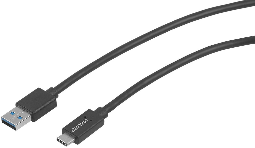 USB-3.0-Anschlusskabel Stecker Typ C auf Typ A, 1 m, 2 A USB-3.0-Anschlusskabel Stecker Typ C auf Typ A, 1 m, 2 A