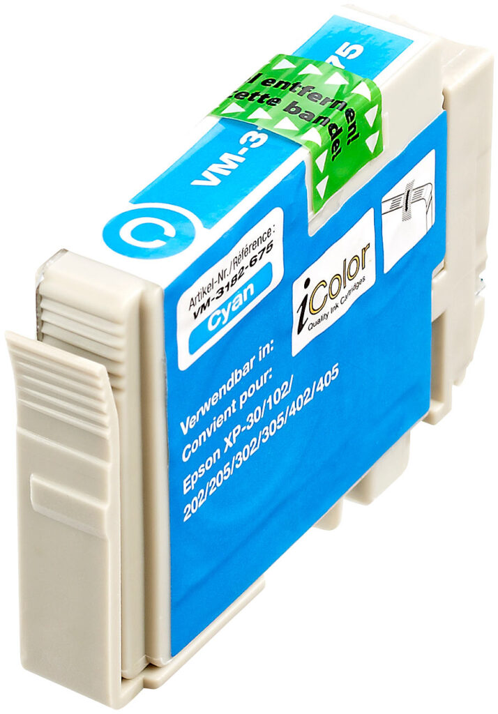 Patrone für Epson (ersetzt T1811 T1812 T1813 T1814 / 18XL), cyan Patrone für Epson (ersetzt T1811 T1812 T1813 T1814 / 18XL), cyan