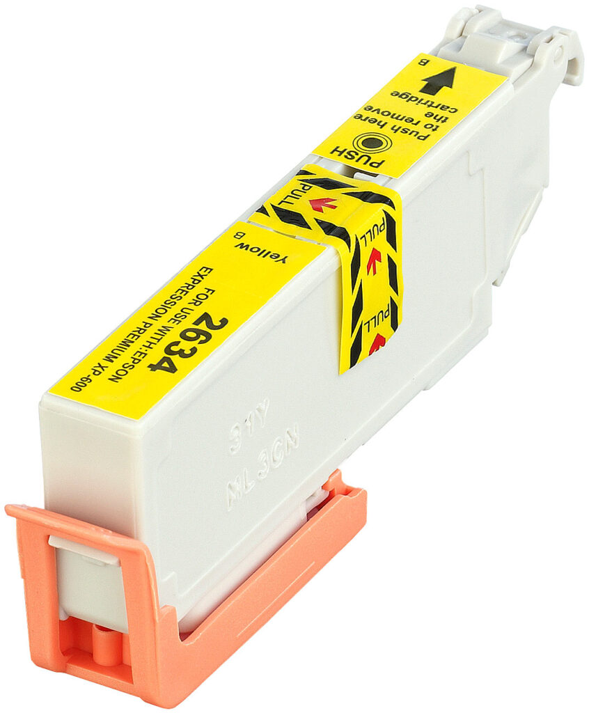 Tintenpatrone für Epson (ersetzt T2634 / 26XL), yellow Tintenpatrone für Epson (ersetzt T2634 / 26XL), yellow