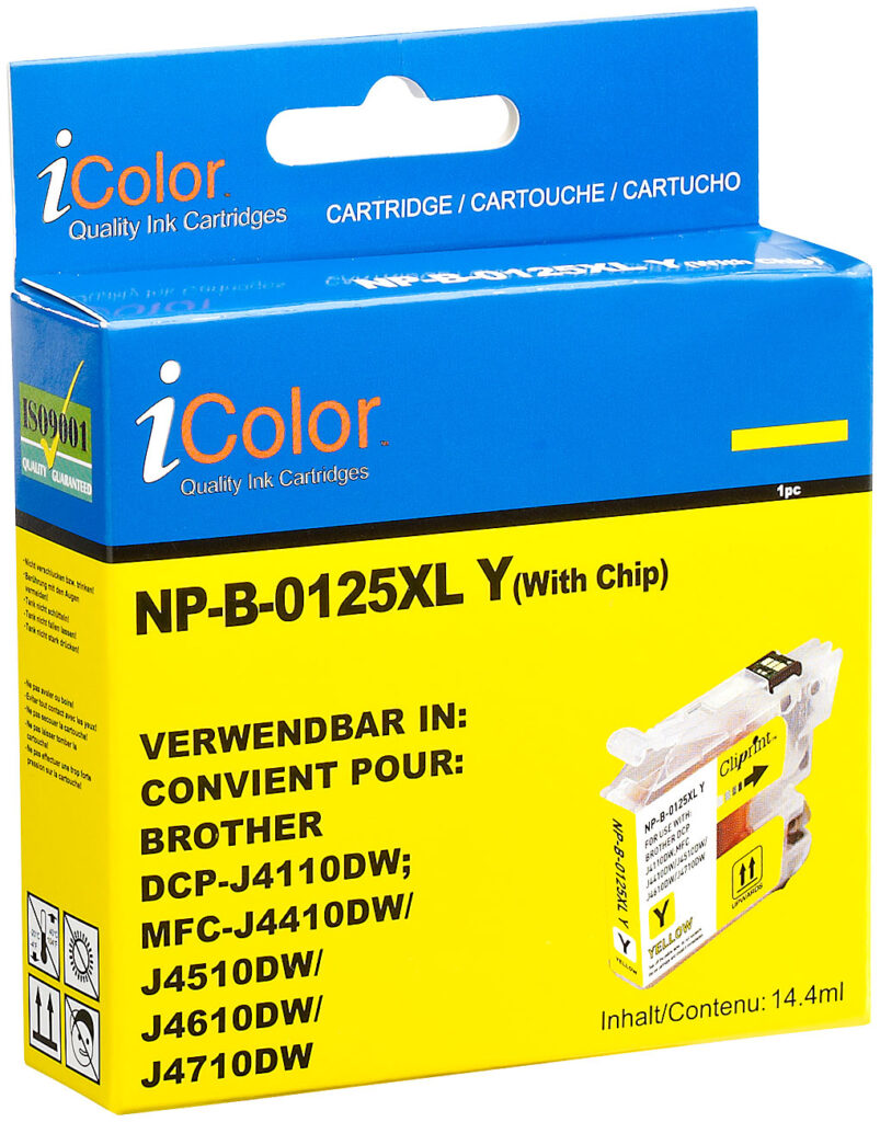 Patrone für Brother (ersetzt LC125XL), yellow