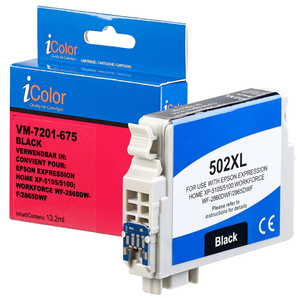 Tintenpatrone für Epson-Drucker (ersetzt C13T02W14010), black/ schwarz Tintenpatrone für Epson-Drucker (ersetzt C13T02W14010), black/ schwarz