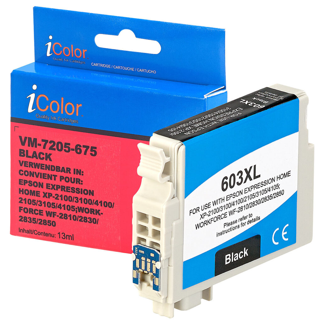 Tintenpatrone für Epson-Drucker (ersetzt C13T03A14010 / 603XL), black Tintenpatrone für Epson-Drucker (ersetzt C13T03A14010 / 603XL), black