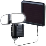 Duo-Solar-LED-Aussenstrahler mit PIR-Bewegungssensor, 1 W, 500 lm, IP44