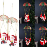 2er-Set Singender Weihnachtsmann „Santa Sky“ mit Fallschirm