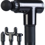 Akku-Hand-Massagegerät mit 4 Aufsätzen & 6 Stufen, 24 Watt, 2 Ah