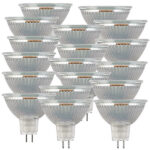 18er-Set LED-Spot, Glasgehäuse GU5.3, 3 Watt, 250 Lumen