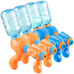 4er-Set Wasserpistolen mit PET-Flaschen-Anschluss
