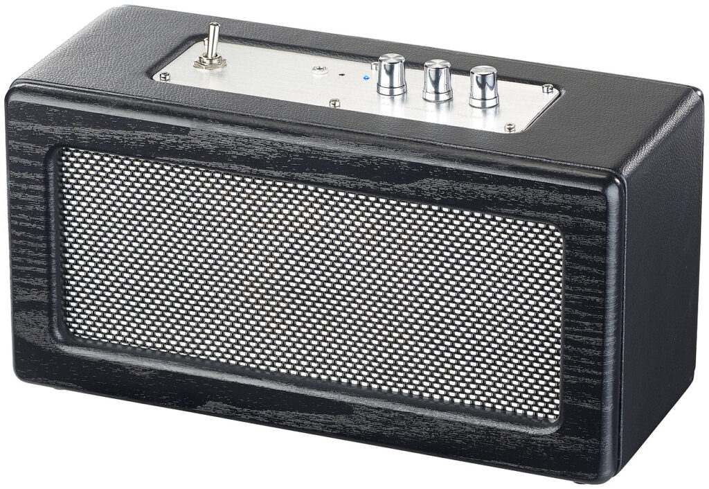 Mobiler Retro-Lautsprecher mit Bluetooth 4.1 und AUX-Eingang, 40 Watt Mobiler Retro-Lautsprecher mit Bluetooth 4.1 und AUX-Eingang, 40 Watt