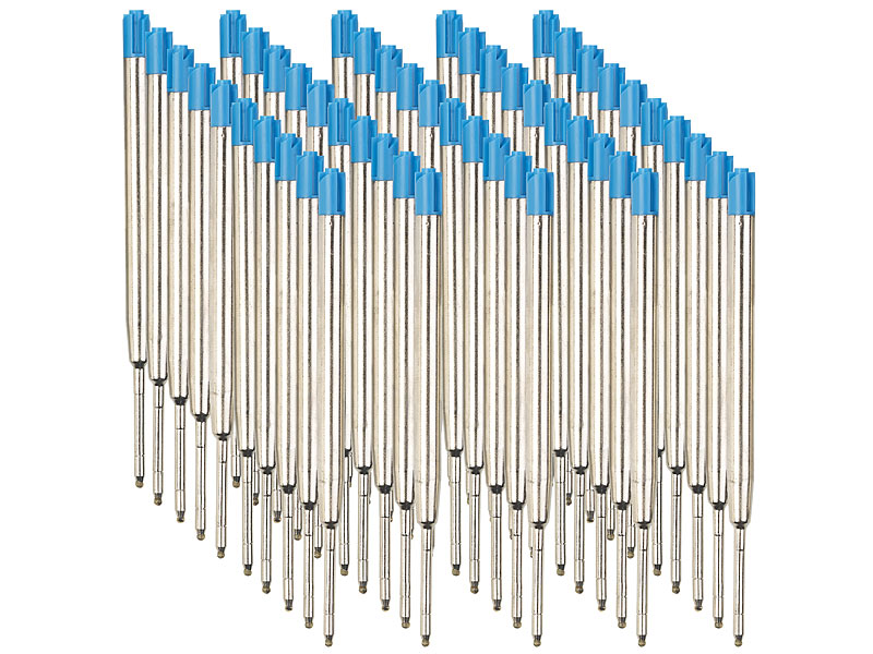 50er-Set Kugelschreiber-Minen, blau, Stärke B