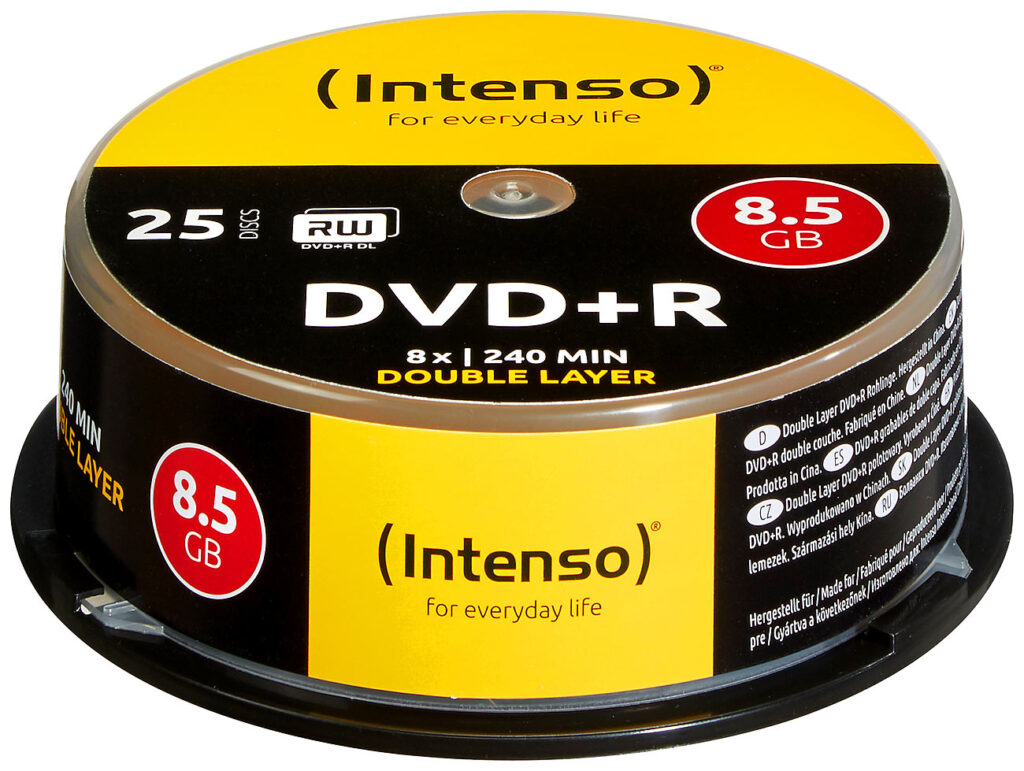 DVD+R 8,5GB 8x Double Layer, 25er-Spindel