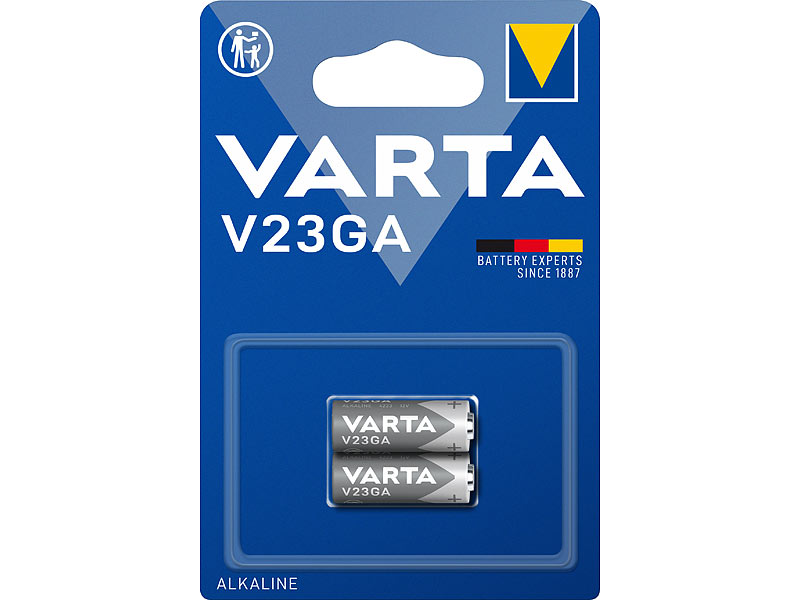 2er-Set Alkaline-Batterien Typ V23GA, 12 Volt