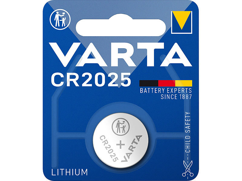 Lithium-Knopfzelle Typ CR20 25, 3 Volt, 160 mAh
