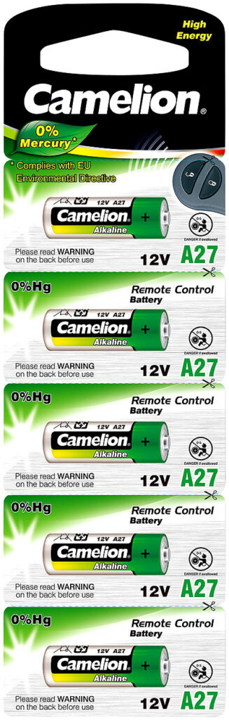 5er-Pack Alkaline-Batterien Typ LR27A, 12 V