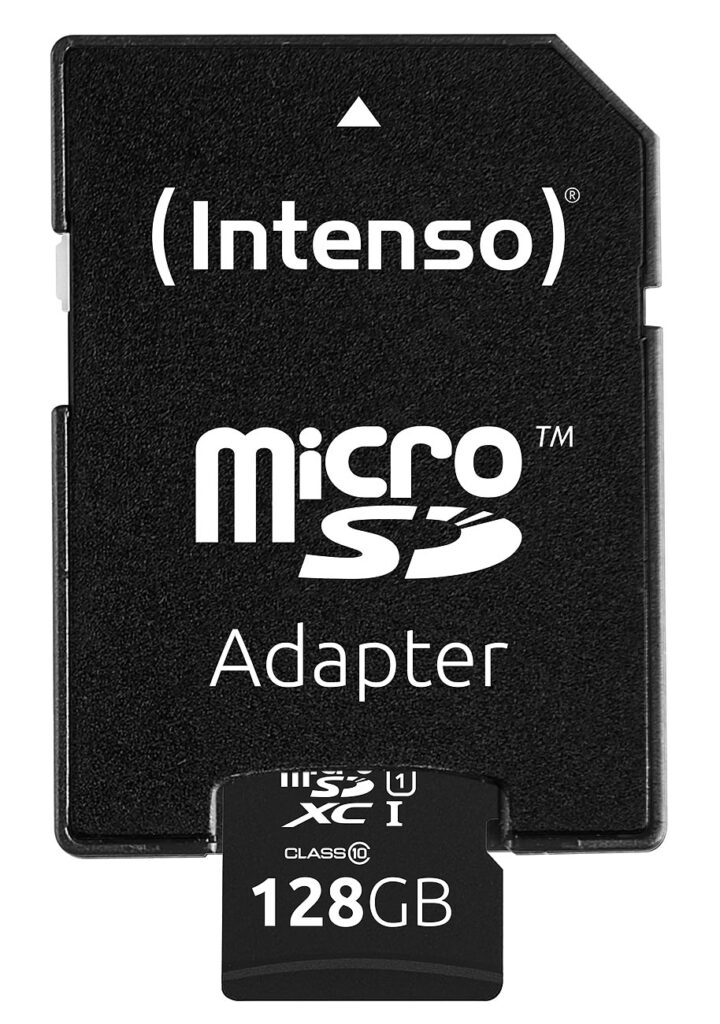 microSDXC-Speicherkarte UHS-IPremium 128 GB, bis 45 MB/s, Class 10/U1 microSDXC-Speicherkarte UHS-IPremium 128 GB, bis 45 MB/s, Class 10/U1