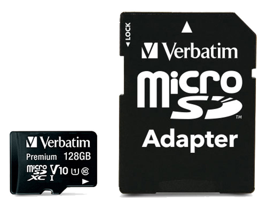 Premium microSDXC-Speicherkarte 128 GB, 90 MB/s, Class 10, U1 Premium microSDXC-Speicherkarte 128 GB, 90 MB/s, Class 10, U1