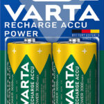 Accu Power NiMH-Akku, Typ Mono / D / HR20, 1,2 V, 3.000 mAh, 2er-Set