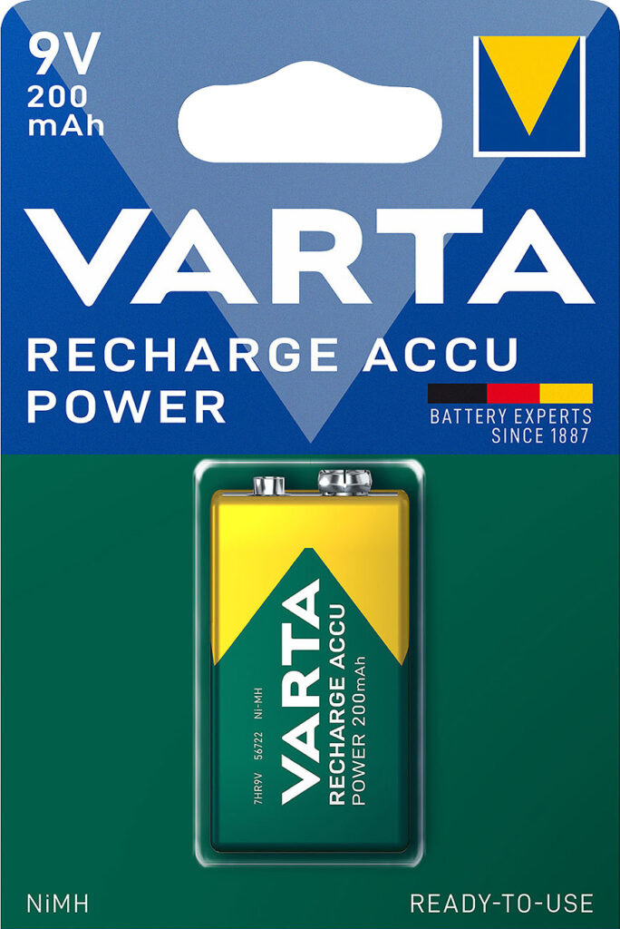 Accu Power NiMH-Akku, Typ 9V/ E-Block / HR22, 9 Volt, 200mAh Accu Power NiMH-Akku, Typ 9V/ E-Block / HR22, 9 Volt, 200mAh