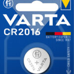 Lithium-Knopfzelle, CR2016, 87 mAh, 3 Volt
