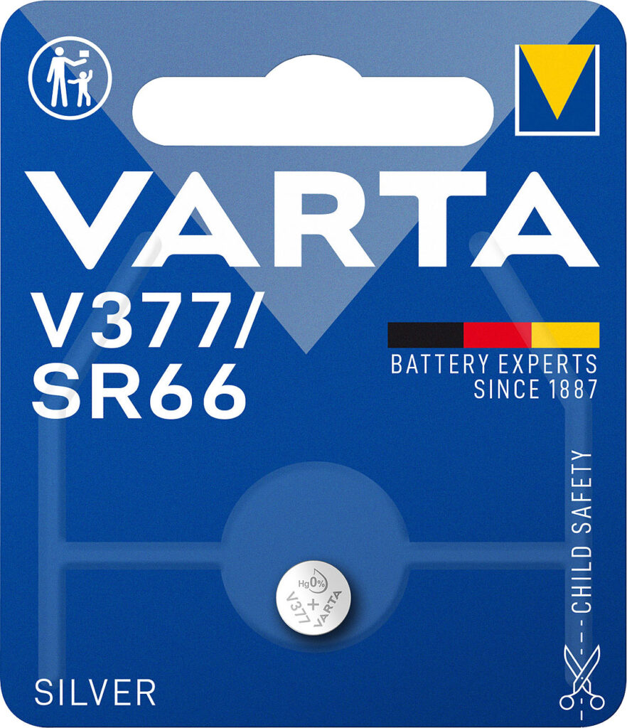 Electronics SilverOxide-Knopfzelle, Typ 377 / SR66, 21 mAh,1,55 Volt Electronics SilverOxide-Knopfzelle, Typ 377 / SR66, 21 mAh,1,55 Volt