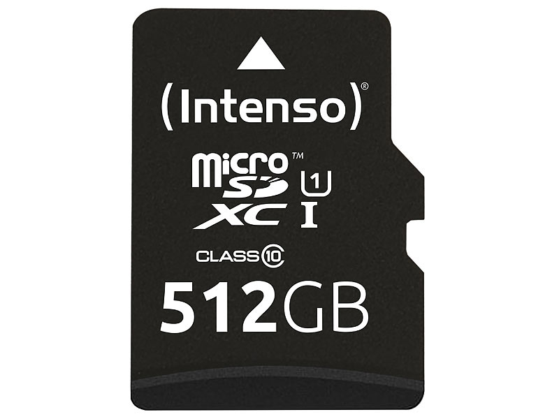 microSDXC-Speicherkarte UHS-I Premium 512 GB, bis 45 MB/s, Class 10/U1 microSDXC-Speicherkarte UHS-I Premium 512 GB, bis 45 MB/s, Class 10/U1