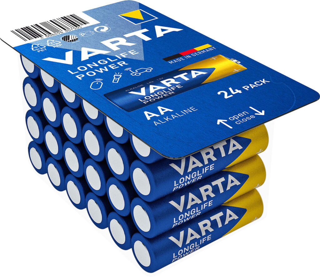 Longlife Power Alkaline-Batterien Typ AA / Mignon, 1,5 Volt, 24er-Pack Longlife Power Alkaline-Batterien Typ AA / Mignon, 1,5 Volt, 24er-Pack